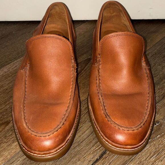 Allen Edmonds Wilder Brown Leather Loafers Classic Slip-On Dress Shoes 11.5 EEE - Picture 1 of 8